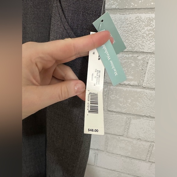 Plus Size Gray Flare Leg Dress Pants Size 16 NWT #0209 - Picture 7 of 11